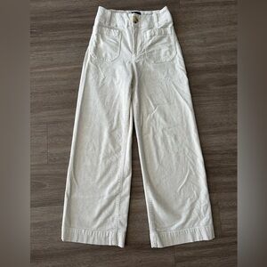 Anthropologie Maeve Colette Pants in Ivory Corduroy